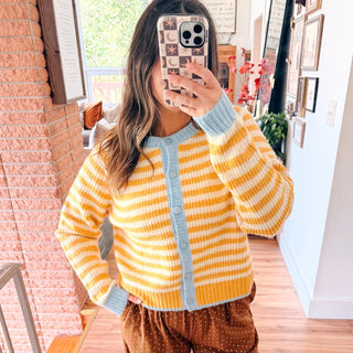 Yellow Striped Sweater