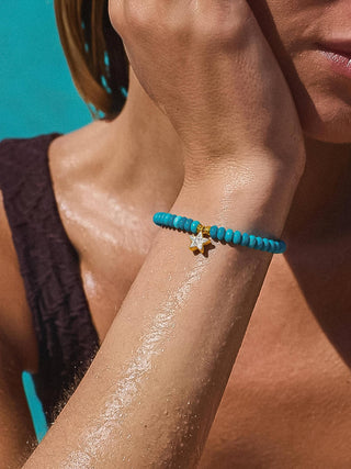 Rosie Beaded Bracelet - Blue