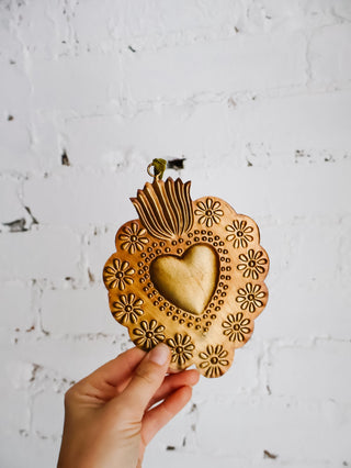 Floral Tin Sacred Heart