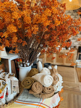 Faux Rust Rice Flower Stem