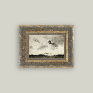 Restocks Soon! | Witch Flying Framed Wall Art