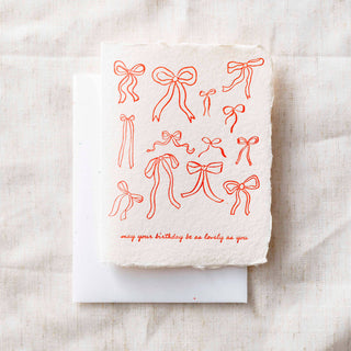Lovely Birthday Bows Card + Envelope