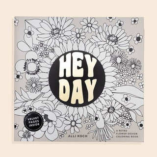 Heyday: A Retro Flower Design Coloring Book