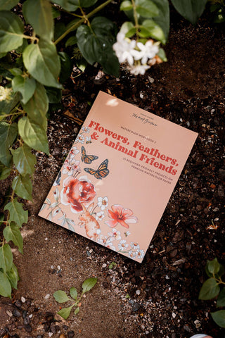 Watercolor Workbook | Flowers, Feathers, & Animal Friends