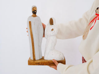 Bethlehem Nativity Wooden Statue *online exclusive*