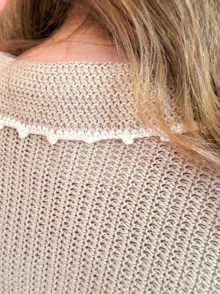 Crochet Polo Top