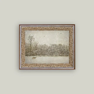 Winter Fawn Framed Wall Art