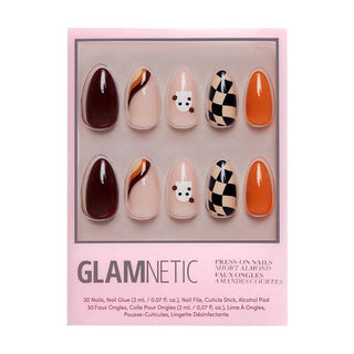 Fall Boo Press-On Nails | Short Almond