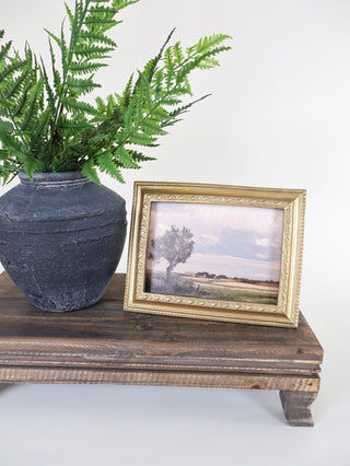 Ridged Organic Black Clay Vase