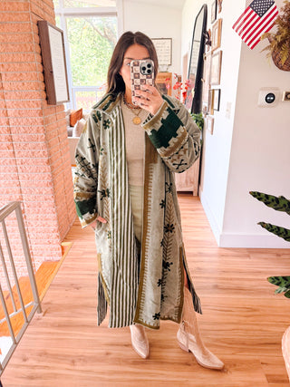 Verity Embroidered Trench Coat