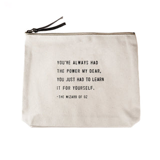 Canvas Zip Bag - You've Always Had The Power