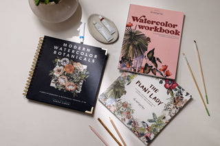 Spiral Bound How-to Watercolor Book: Modern Watercolor Botanicals