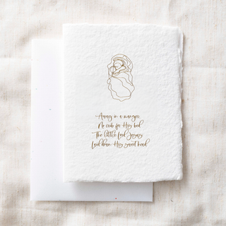 Away In A Manger | Holiday Card + Envelope