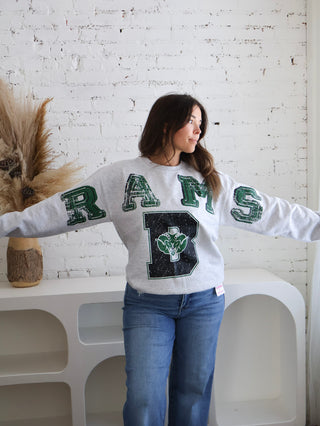 Badin Rams Heather Gray Sweatshirt