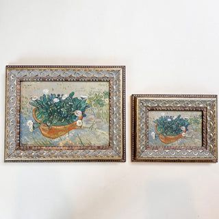 Basket Of Daises Framed Wall Art