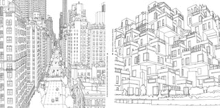 Fantastic Cities Coloring Book