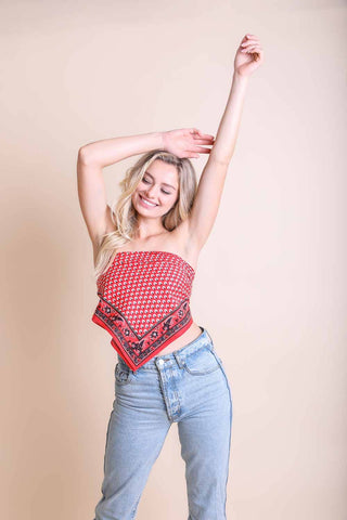 Red Bandana Scarf