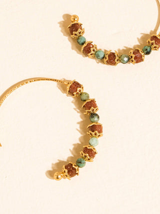 Truly Boho Natural Stone Beaded Earrings