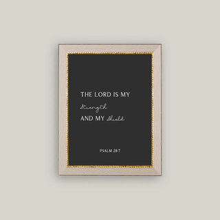 FINAL SALE The Lord Is My Strength Framed Wall Art
