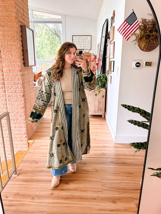 Verity Embroidered Trench Coat