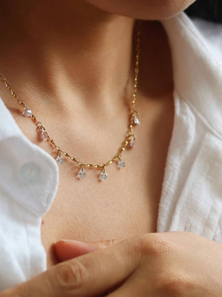 Evermore 18K Gold Teardrop Necklace