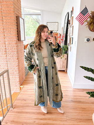 Verity Embroidered Trench Coat