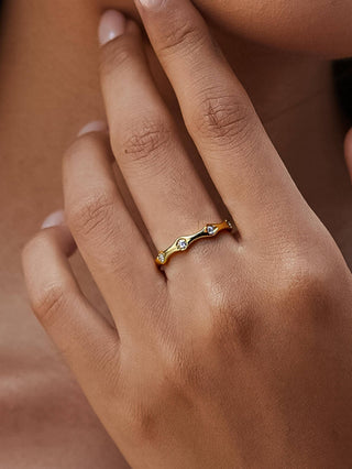 Vendome 18K Gold Starburst Ring