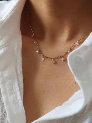 Evermore 18K Gold Teardrop Necklace