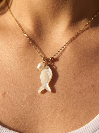 White Fish Necklace