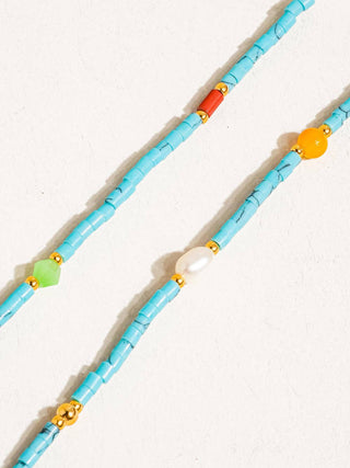 Paloma Handmade Turquoise Beaded Necklace
