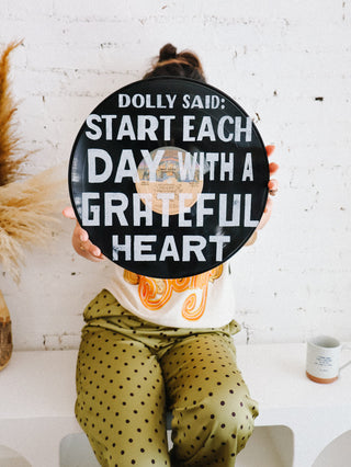 Dolly Parton Vinyl Record Wall Art | One-Of-A-Kind Repurposed Art
