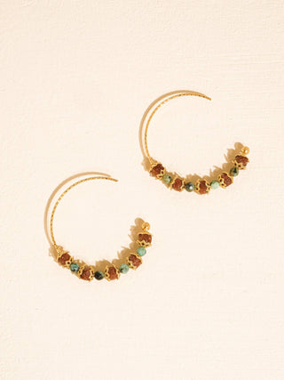 Truly Boho Natural Stone Beaded Earrings