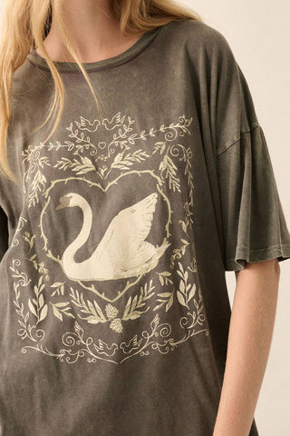 Swan Oversized Tee
