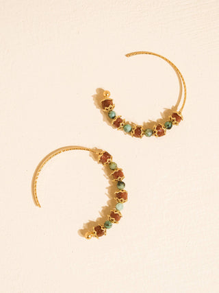 Truly Boho Natural Stone Beaded Earrings