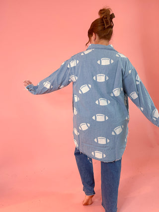 Football Game Button Up