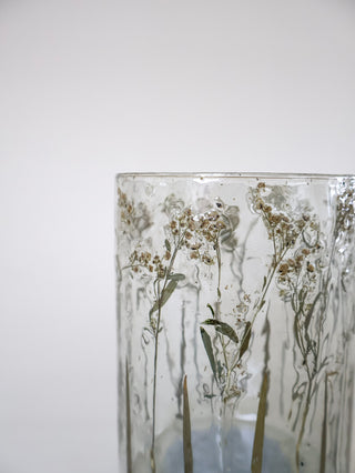 Baby's Breath Pressed Floral Hurricane