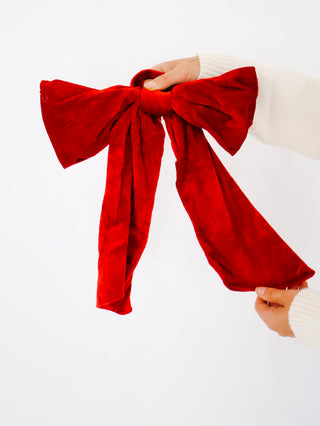 Traditions Red Velvet Tie-On Bow