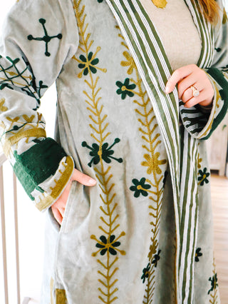 Verity Embroidered Trench Coat