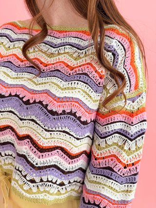 Dreamweaver Colorful Crochet Top