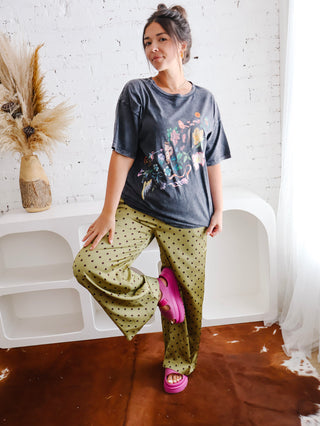 Floral Bows and Birds Graphic Tee
