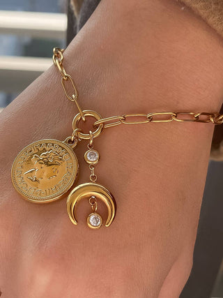 Selah Coin Moon Chain Bracelet