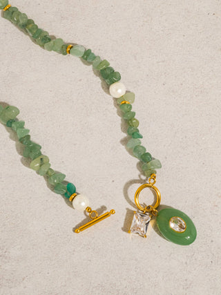Carrie Stone Charm Necklace