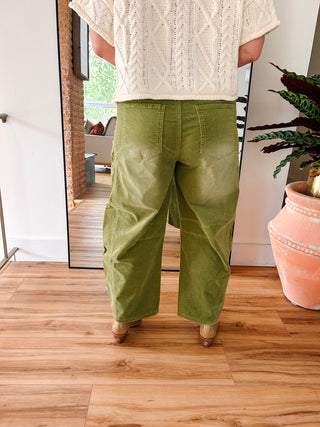 Cammie Cordurory Pants - Olive
