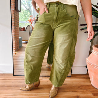 Cammie Cordurory Pants - Olive