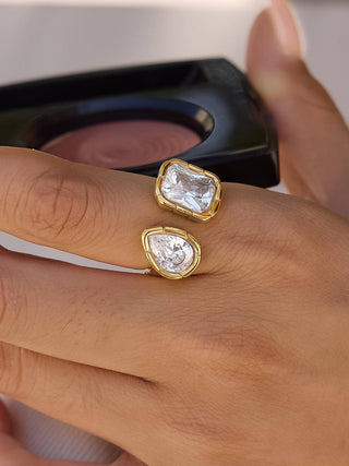 Serena Duo Stone Adjustable Ring