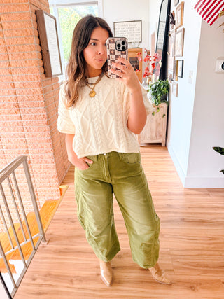 Cammie Cordurory Pants - Olive