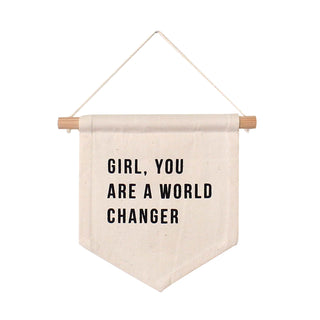 World Changer Canvas Wall Banner