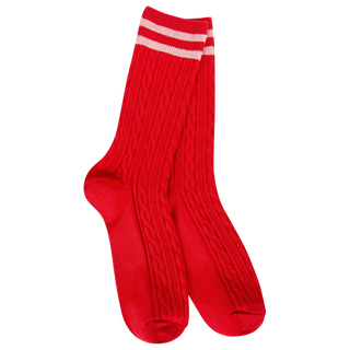 Red + Pink Weekend Rugby Crew Socks