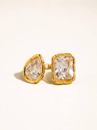 Serena Duo Stone Adjustable Ring