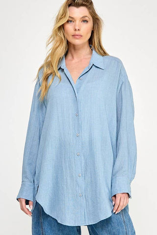 The Liv Button Down Tunic (two colors)
